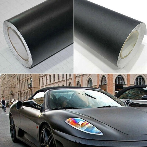 Flat Matte Black Vinyl Car Wrap Roll